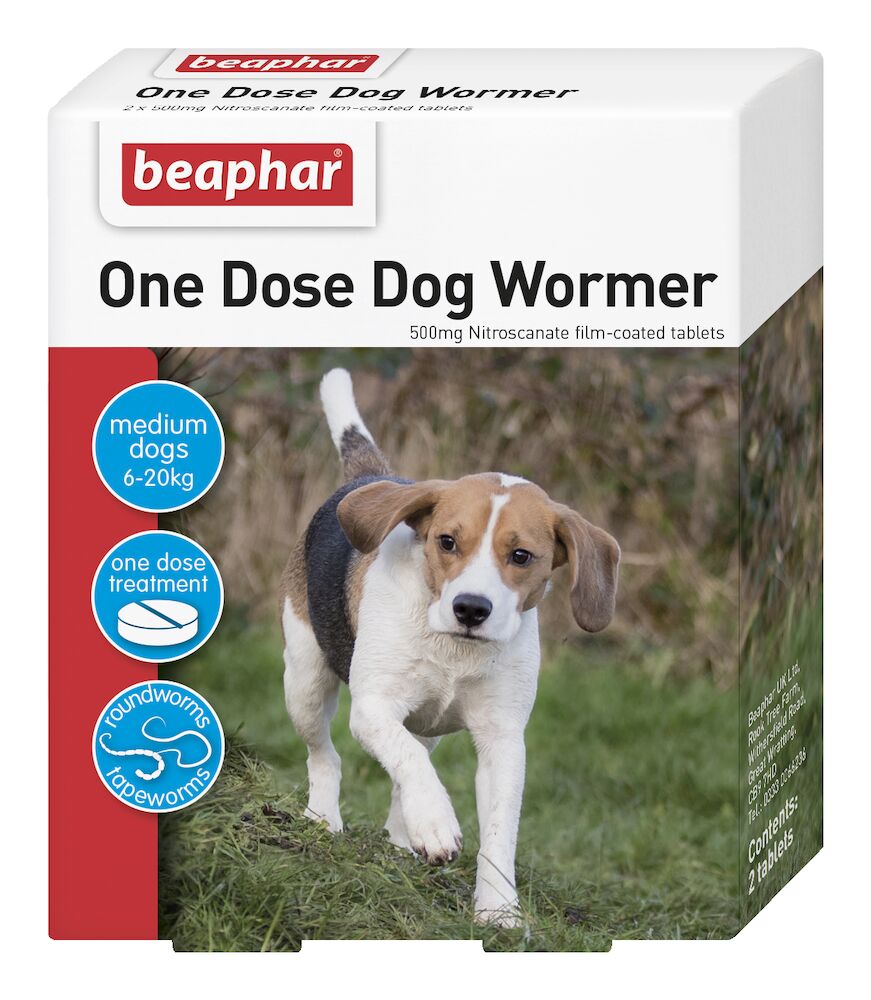 Beaphar One Dose Wormer Medium Dog