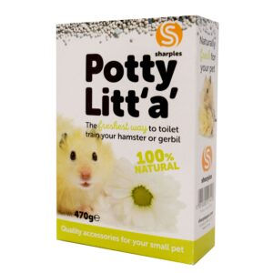 The freshest way to toilet train your hamster or gerbil. The Litter is 100% natural, easy to use and smells fresh as well as being moisture absorbant and totally safe and hygienic!