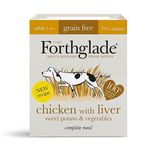 Forthglade Complete Grain Free Adult Chicken, Liver, Sweet Potatoes & Vegetables