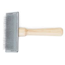 Ancol Ergo Wooden Handle Slicker Brush