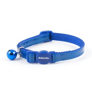 Ancol Gloss Reflective Safety Cat Collar blue