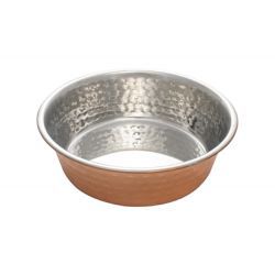 Ankur Hammer Copper Dog Bowl