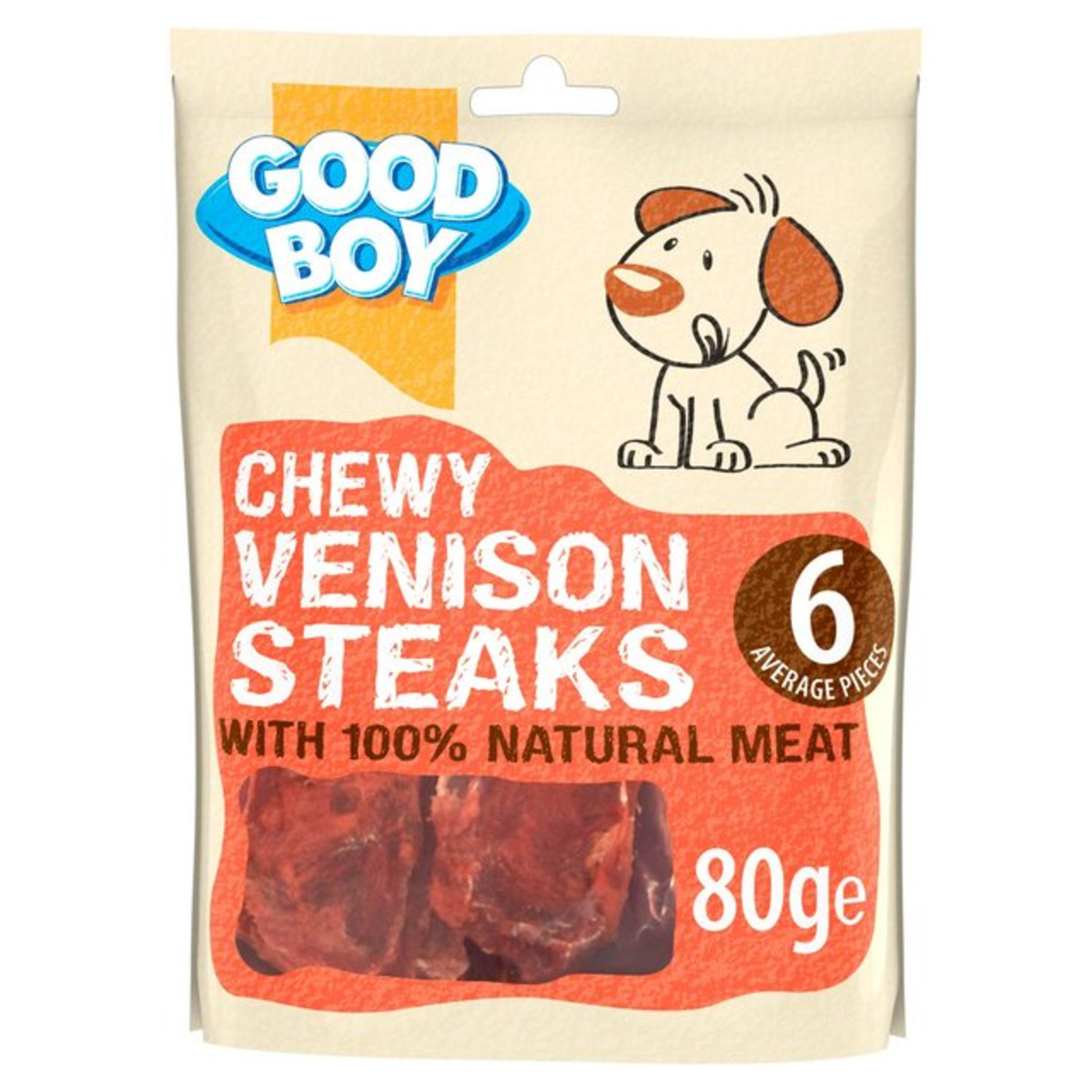 Good Boy Chewy Venison Steak Dog Treats