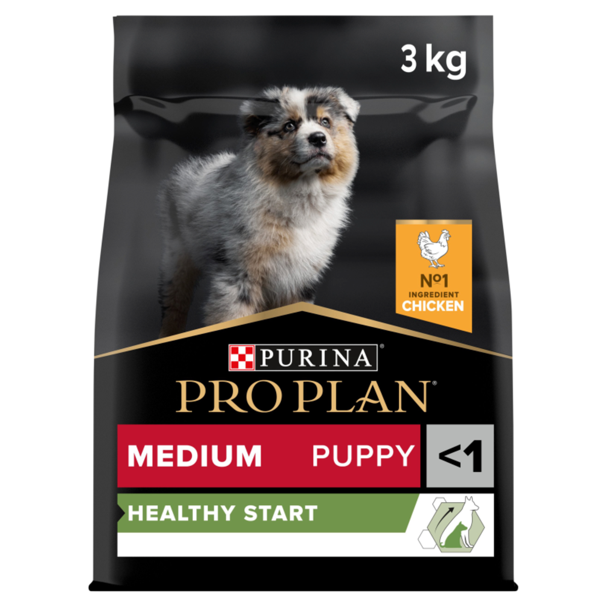 PRO PLAN Medium Puppy Healthy Start Chicken Dry Dog Food 3kg