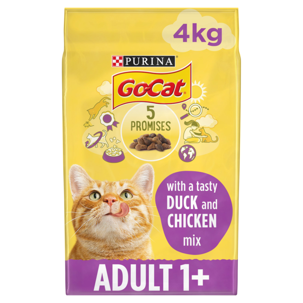 Go Cat Chicken & Duck Dry Cat Food 4kg