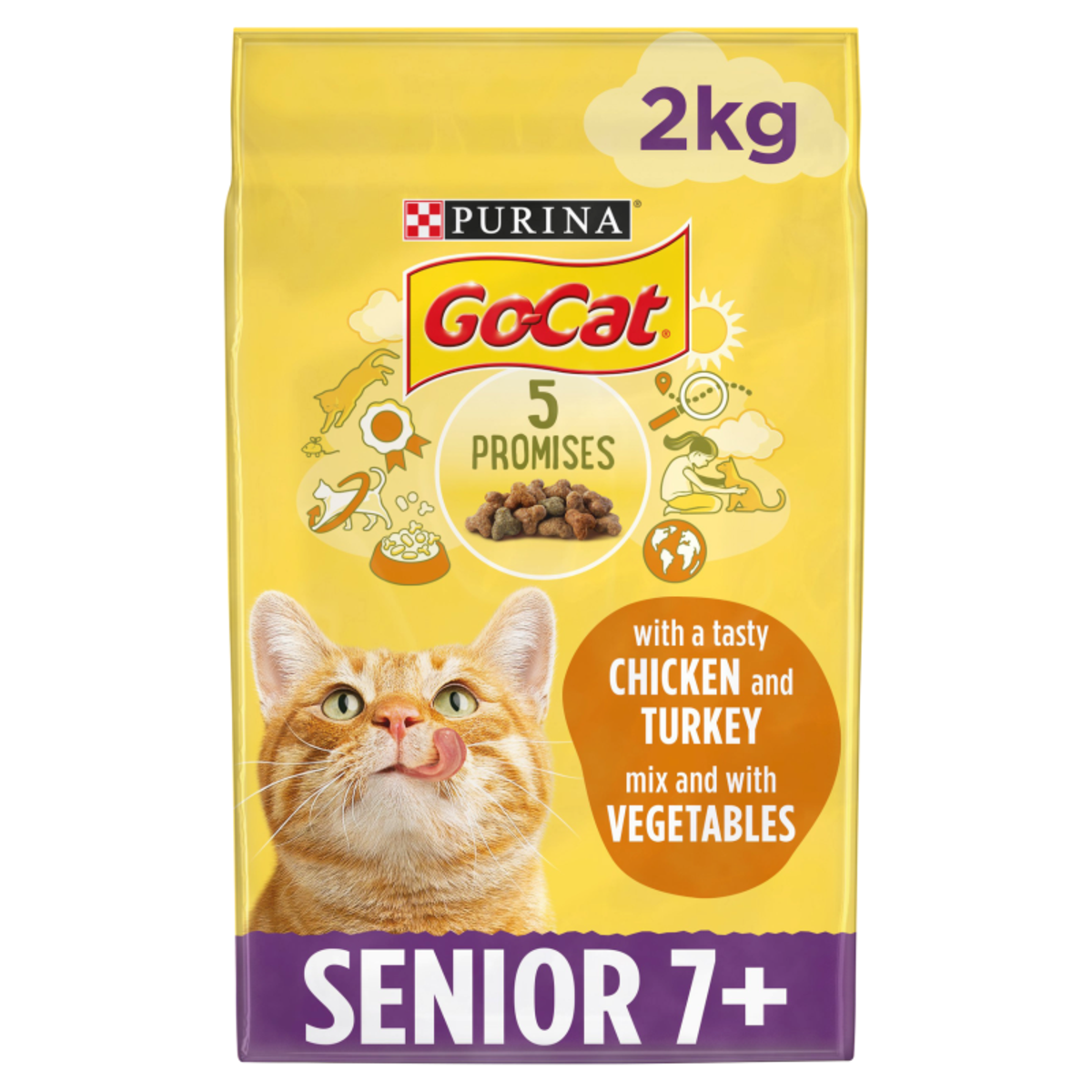 Go-Cat Senior Chicken Rice & Vegetable Dry Cat Food