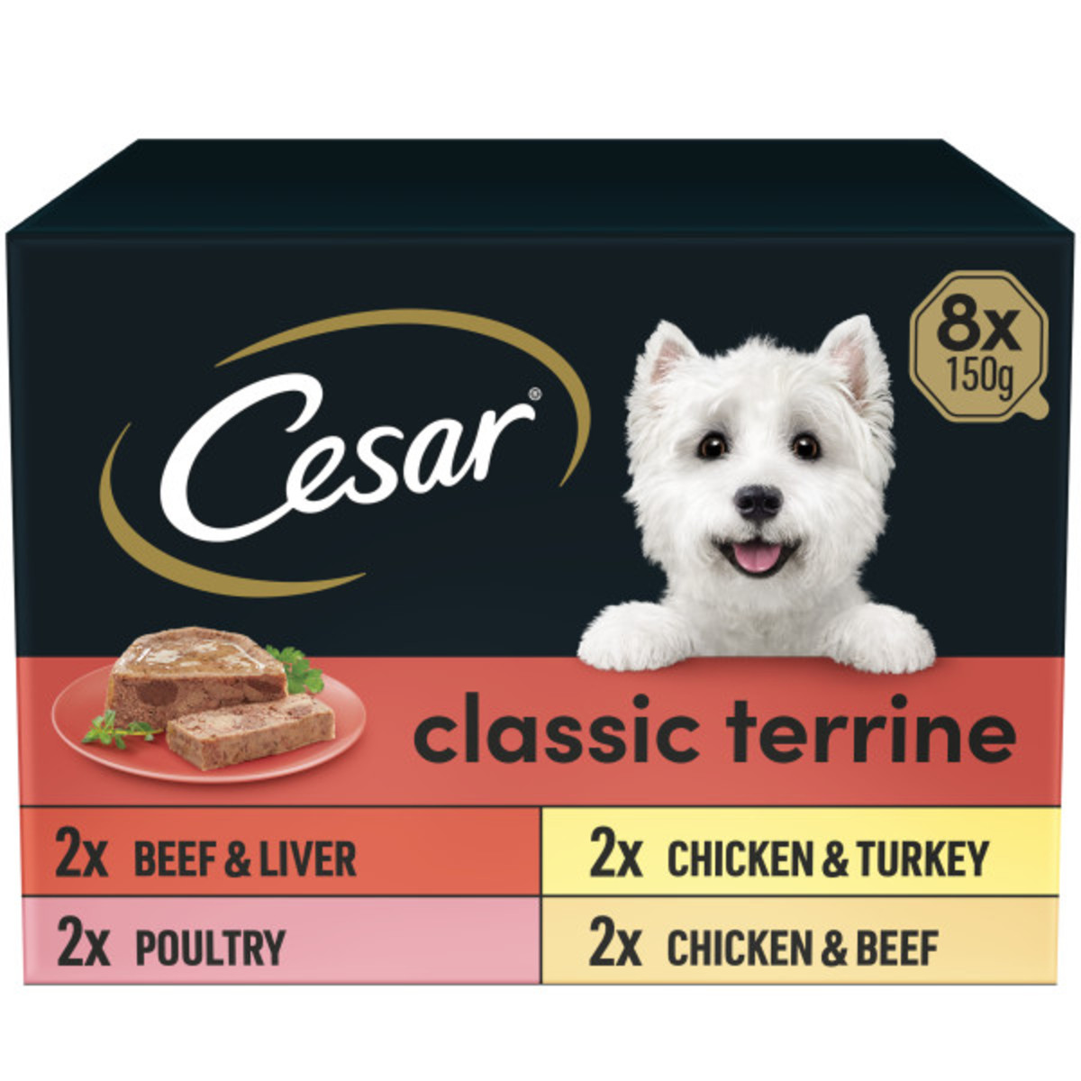 Cesar Classics Terrine Mixed Selection Wet Dog Food Trays