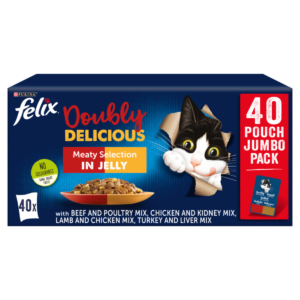 Felix As Good As It Looks Doubly Delicious Meat Cat Food Pouches