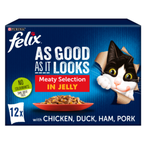 Felix As Good As It Looks Meat Selection in Jelly Wet Cat Food Pouches