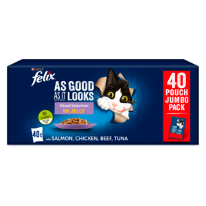 Felix As Good As It Looks Mixed Selection in Jelly Wet Cat Food Pouches