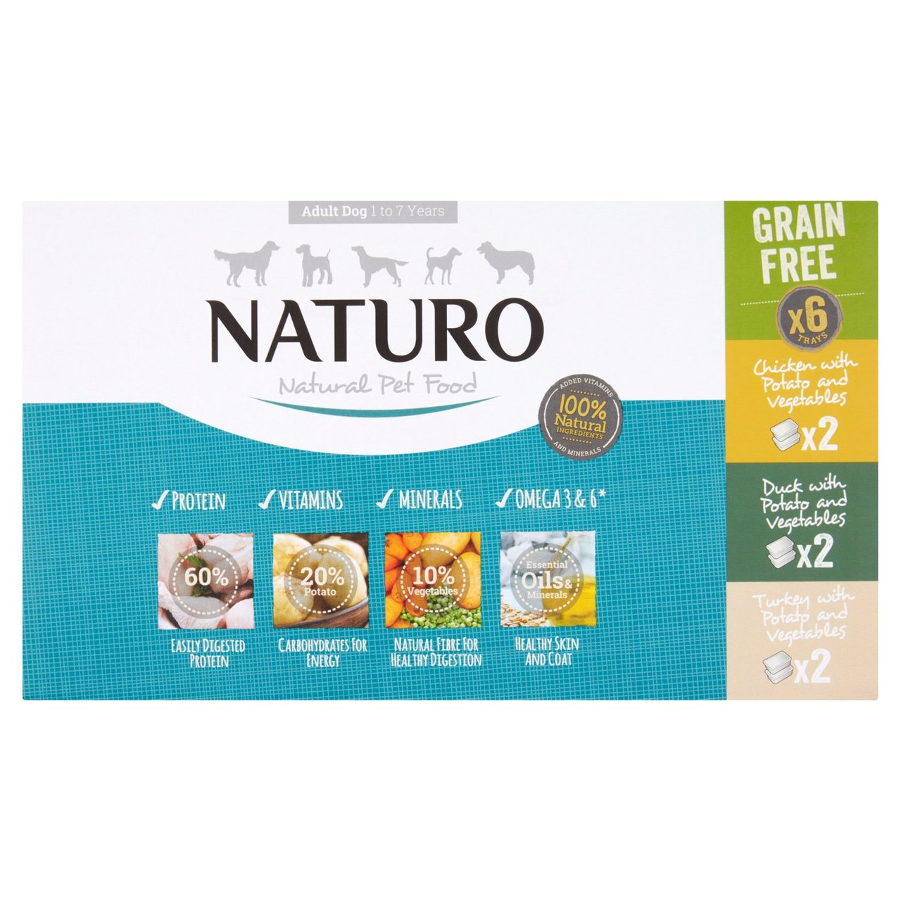 Naturo Adult Dog Grain & Gluten Free in Herb Gravy