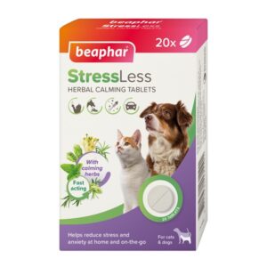 Beaphar StressLess Herbal Calming Tablets For Cats & Dogs