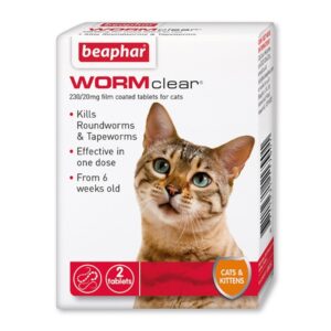 Beaphar WORMclear Tablets for Cats 2 tablets