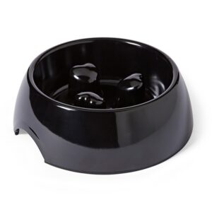 Dogit Go-Slow Anti-Gulp Dog Bowl Black