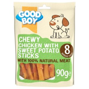 Good Boy Chewy Chicken & Sweet Potato Sticks