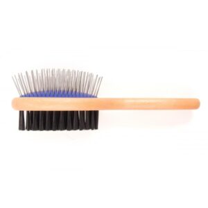 Ancol Wooden Handle Double Sided Brush