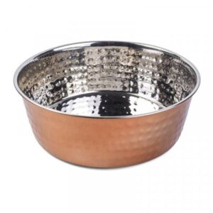 Ankur Hammer Copper Dog Bowl