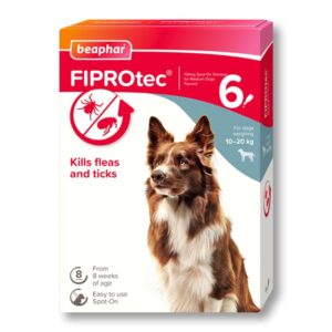 Beaphar FIPROtec Spot-On for Medium Dogs (10-20kg) 6pip