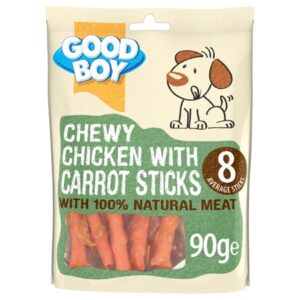 Good-Boy-Chewy-Chicken-Carrot-Sticks-Dog-Treats-90g