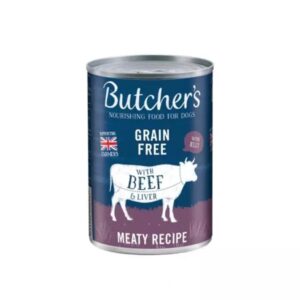 Butchers Beef & Liver in Jelly Wet Dog Food Cans