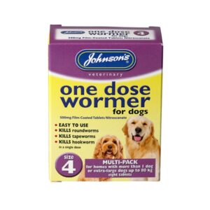 Johnson's One Dose Easy Wormer Size 4