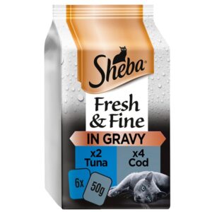 Sheba Fresh & Fine Tuna & Cod in Gravy