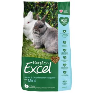 Burgess Excel Junior & Dwarf Rabbit Nuggets with Mint