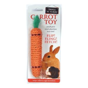 Small 'N' Furry Sisal Carrot Toy