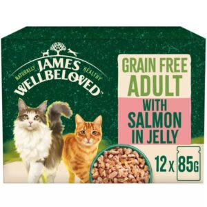 James Wellbeloved Grain Free Adult Cat Salmon in Jelly