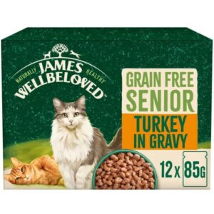 James Wellbeloved Senior Cat Grain Free Turkey in Gravy