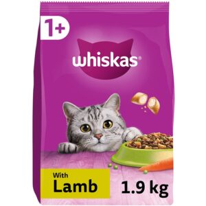 Whiskas 1+ Adult Dry Cat Food Lamb