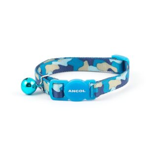 Ancol Cat Collar Camouflage Blue