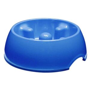 Dogit Go-Slow Anti-Gulp Dog Bowl Blue