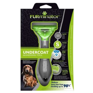 FURminator Undercoat deShedding Tool for Small Long Hair Dog