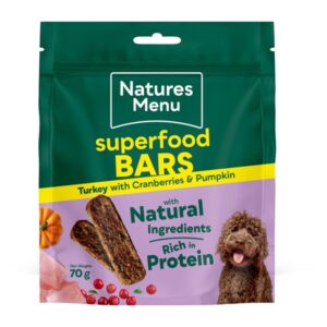 Natures Menu Superfood Dog Treat Bars Turkey