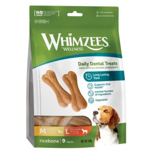 Whimzees Daily Dental Ricebones Medium/Large
