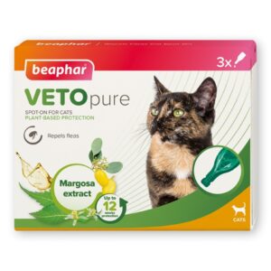 Beaphar VETOpure Plant-Based Protection Flea Spot-On for Cats