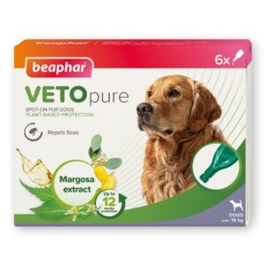 Beaphar VETOpure Plant-Based Protection Flea Spot-On for Dogs over 15kg