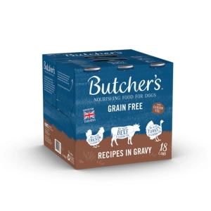 Butcher's Recipes in Gravy Dog Food Cans