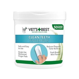 Vet's Best Dental Care Finger Wipes