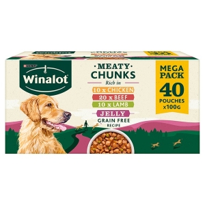 Winalot Meaty Chunks Adult Dog Food Mixed in Jelly