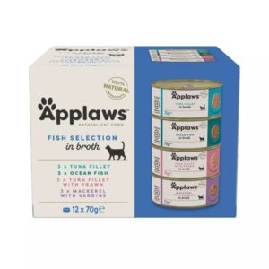 Applaws Natural Wet Cat Food Fish Selection in Broth
