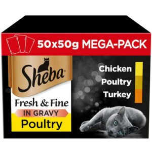 Sheba Fresh & Fine Pouches Poultry In Gravy