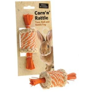 Small 'N' Furry Natural Corn 'N' Rattle