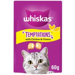 WHISKAS Temptations Cat Treats with Chicken & Cheese