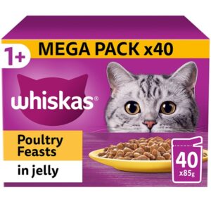 Whiskas 1+ Poultry Feasts Pouches in Jelly
