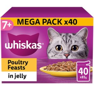 Whiskas 7+ Poultry Feasts Senior Pouches in Jelly