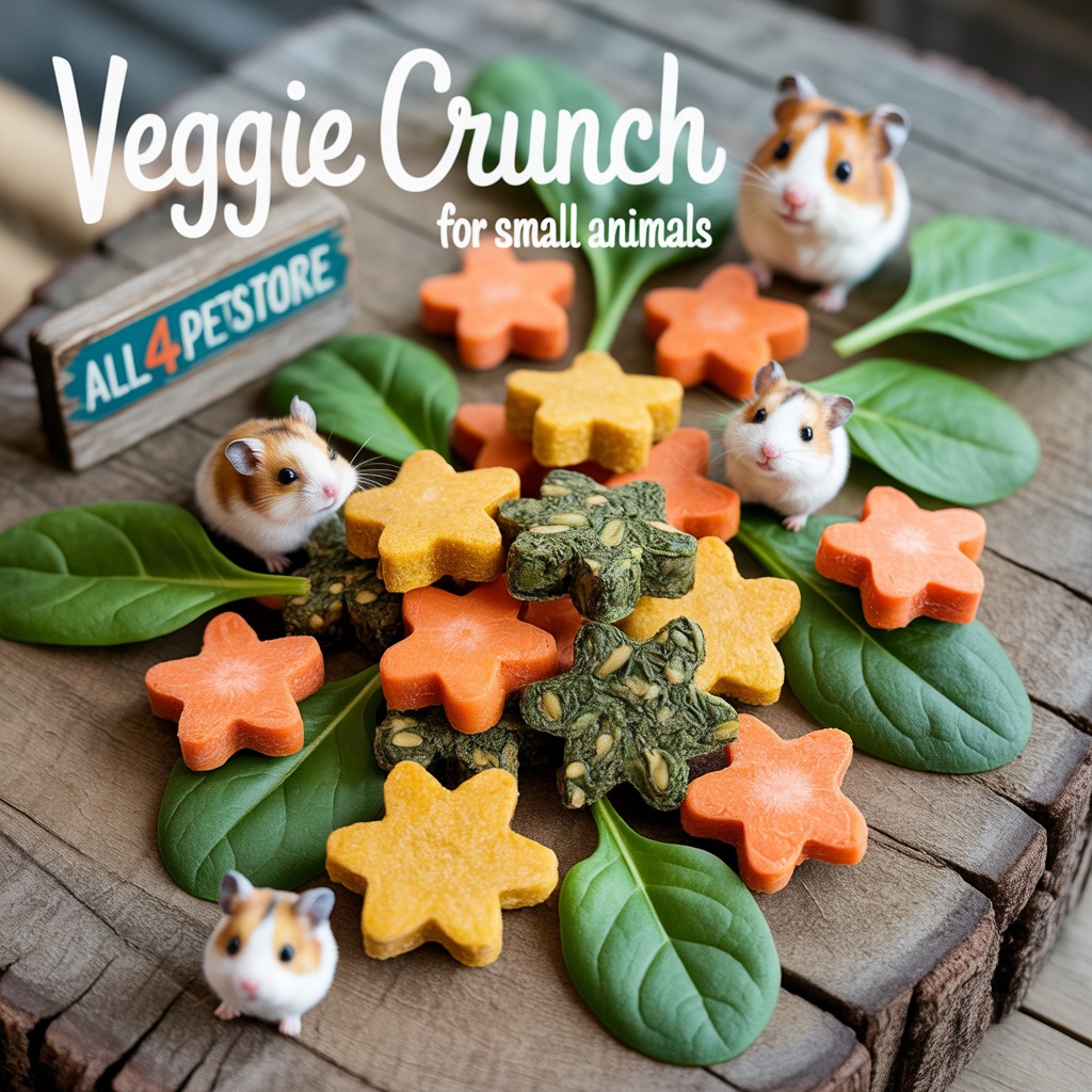 Natural homemade pet treats: Veggie Crunch for small animals