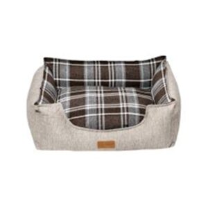 Dubex British Tartan Dog Bed Light & Dark Grey