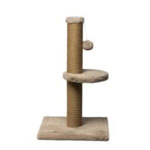 Dubex Short Plush Pom Pom & Platform Cat Scratcher